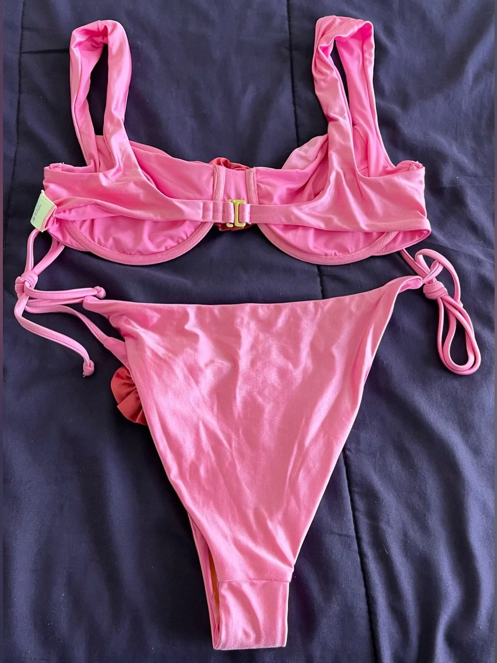 L*Space Bikini Set Stella Top & Lennox Bottom Large Pink Barbiecore Resortwear